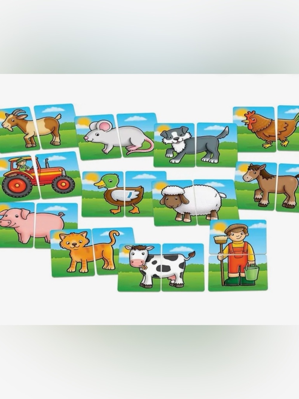 ❤️ Farmyard Heads & Tails Game. A First Matching Activity . Age 18 Months+